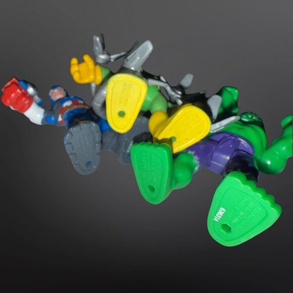 Playskool Marvel Super Hero Hulk Captain America Doc Ock Adventure Hero’s A12 - Picture 10 of 12